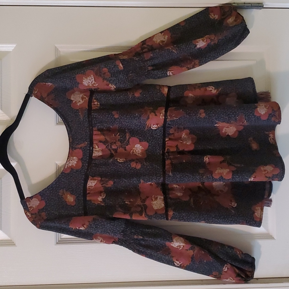Knox Rose bishop sleeve floral blouse